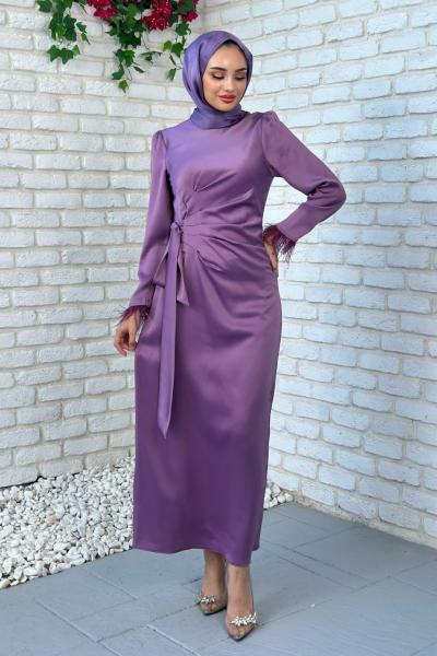 Suzan Abiye Tesettür Lila