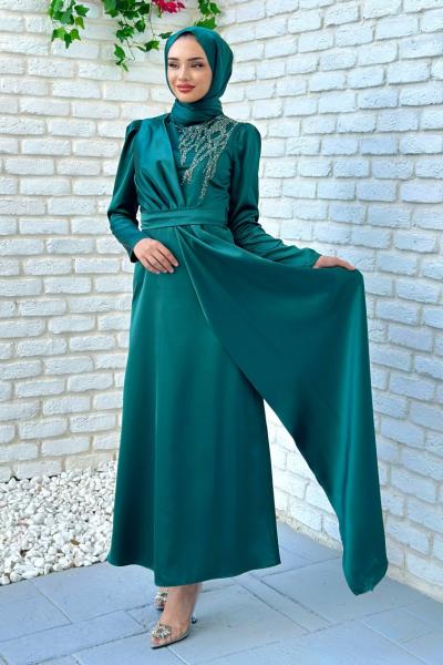 Ziynet Abiye Tesettür Zümrüt