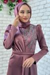 Ziynet Abiye Tesettür Bakır