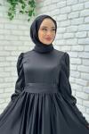 Mücella Tesettür Abiye Siyah