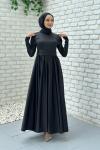 Mücella Tesettür Abiye Siyah