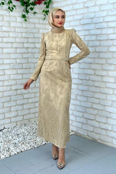 Yıldız Abiye Tesettür Gold