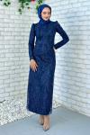 Yıldız Abiye Tesettür Lacivert