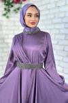 Alis Abiye Tesettür Lila