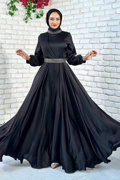 Alis Abiye Tesettür Siyah
