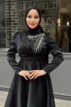 Annabel Tesettür Abiye Siyah