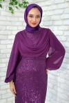 Lara Abiye Tesettür Mor