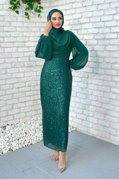 Lara Abiye Tesettür Zümrüt