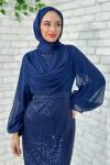 Lara Abiye Tesettür Lacivert