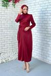 Suzan Abiye Tesettür Bordo