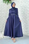 Gemma Abiye Tesettür Lacivert