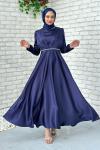 Gemma Abiye Tesettür Lacivert