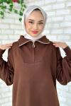Arzu Triko Tesettür Kahverengi