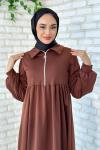 Ayşe Spor elbise Kahverengi
