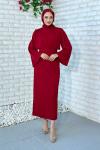 Zümrüt Elbise Bordo
