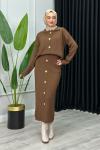 Suzi Etekli Takım Kahverengi