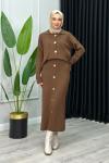Suzi Etekli Takım Kahverengi