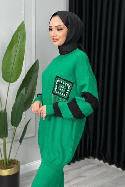 Zerde Cebi Püsküllü Zümrüt