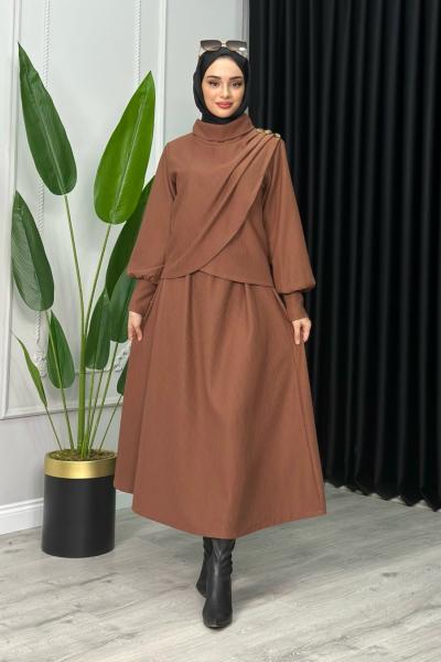 Nimet Etekli Takım Kahverengi