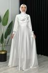 Helen Abiye Tesettür Beyaz