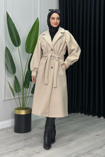 Bihter Kaşe Kaban Taş Rengi