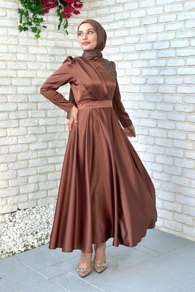Şenay Abiye Kahverengi