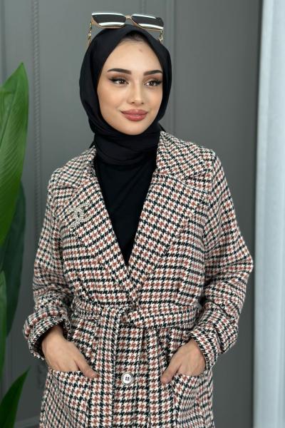 Hüma Kazayağı Desen Kaban Kiremit