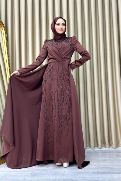 Meral Abiye Kahverengi