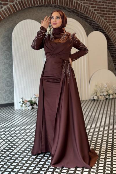 Eftelya Abiye Kahverengi