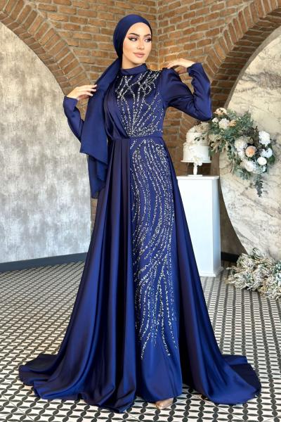 Ceylan Abiye Lacivert