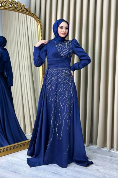 Vildan Abiye Lacivert