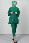 Işıl Pantolonlu Takım Yeşil