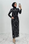 Ahenk tesettür abiye Siyah
