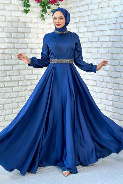 Alis Abiye Tesettür Lacivert