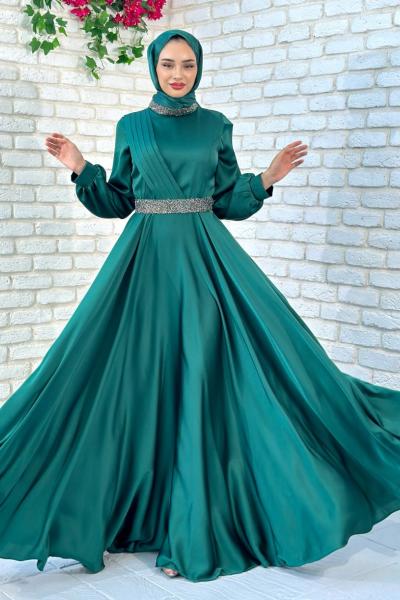 Alis Abiye Tesettür Zümrüt