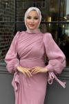 Asuman tesettür abiye Pembe