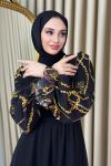 Aycan Şifon Elbise Sarı