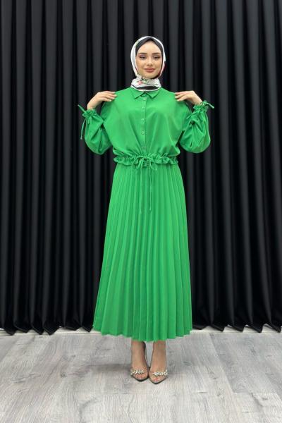 Ayla Etekli Takım Tesettür Yeşil