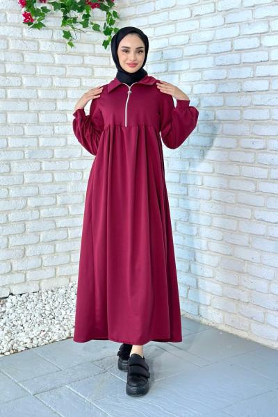 Ayşe Spor elbise Bordo