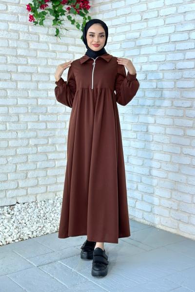 Ayşe Spor elbise Kahverengi