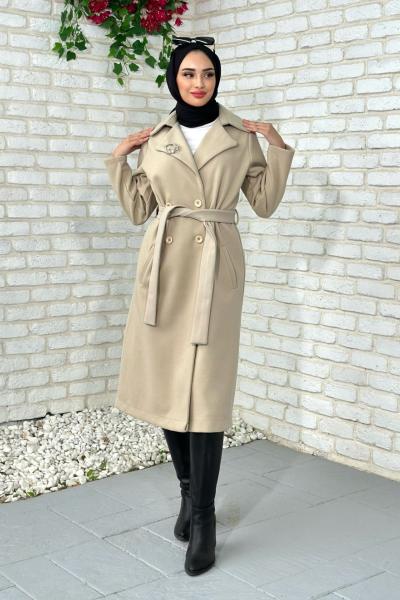 Aysel Kaşe Kaban Taş Rengi