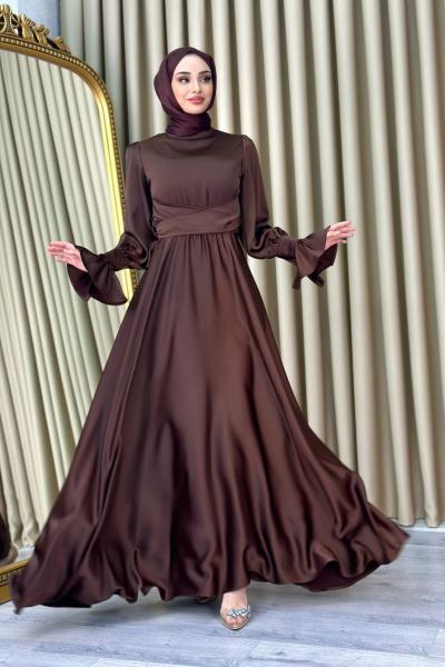 Bengü Abiye Kahverengi