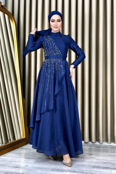 Berfu Abiye Lacivert