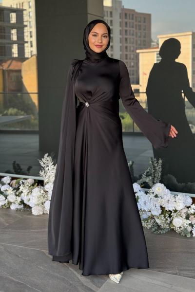 Beyza Tesettür Abiye Siyah