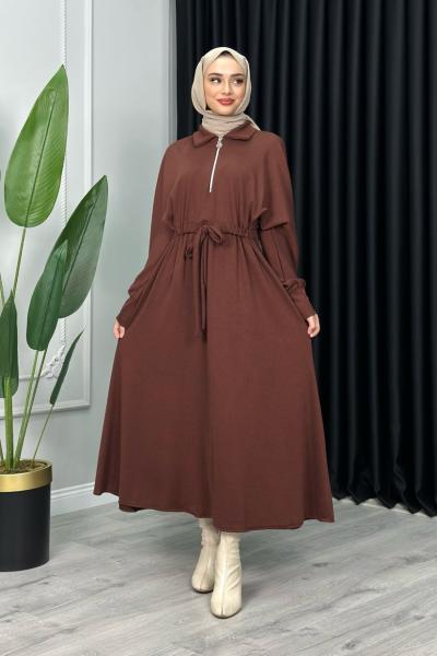 Defne Elbise Kahverengi