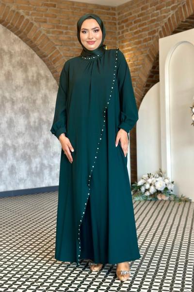 Derya Tesettür Abiye Zümrüt