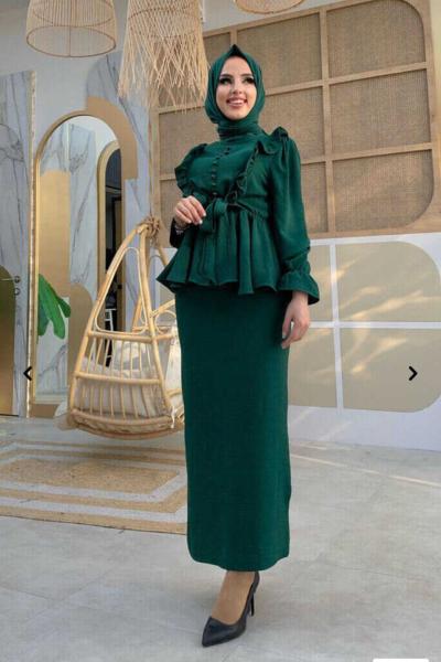 DİLAN ETEKLİ TAKIM Zümrüt