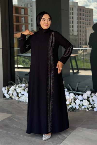 Emine Tesettür Abiye Siyah