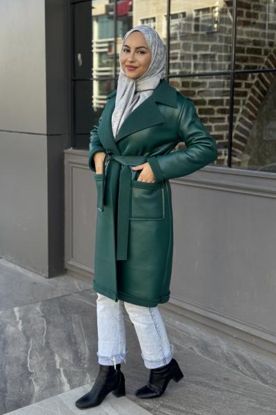 Ferah Kürklü Mont Zümrüt