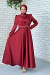 Gemma Abiye Tesettür  Bordo